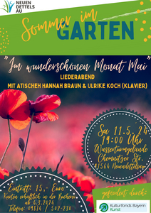 Sommer im Garten - Liederabend mit Atischeh Hannah Baun & Ulrike Koch (Klavier)