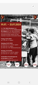 Sommerturnier 2024 Fußball Förderverein TSV Windsbach